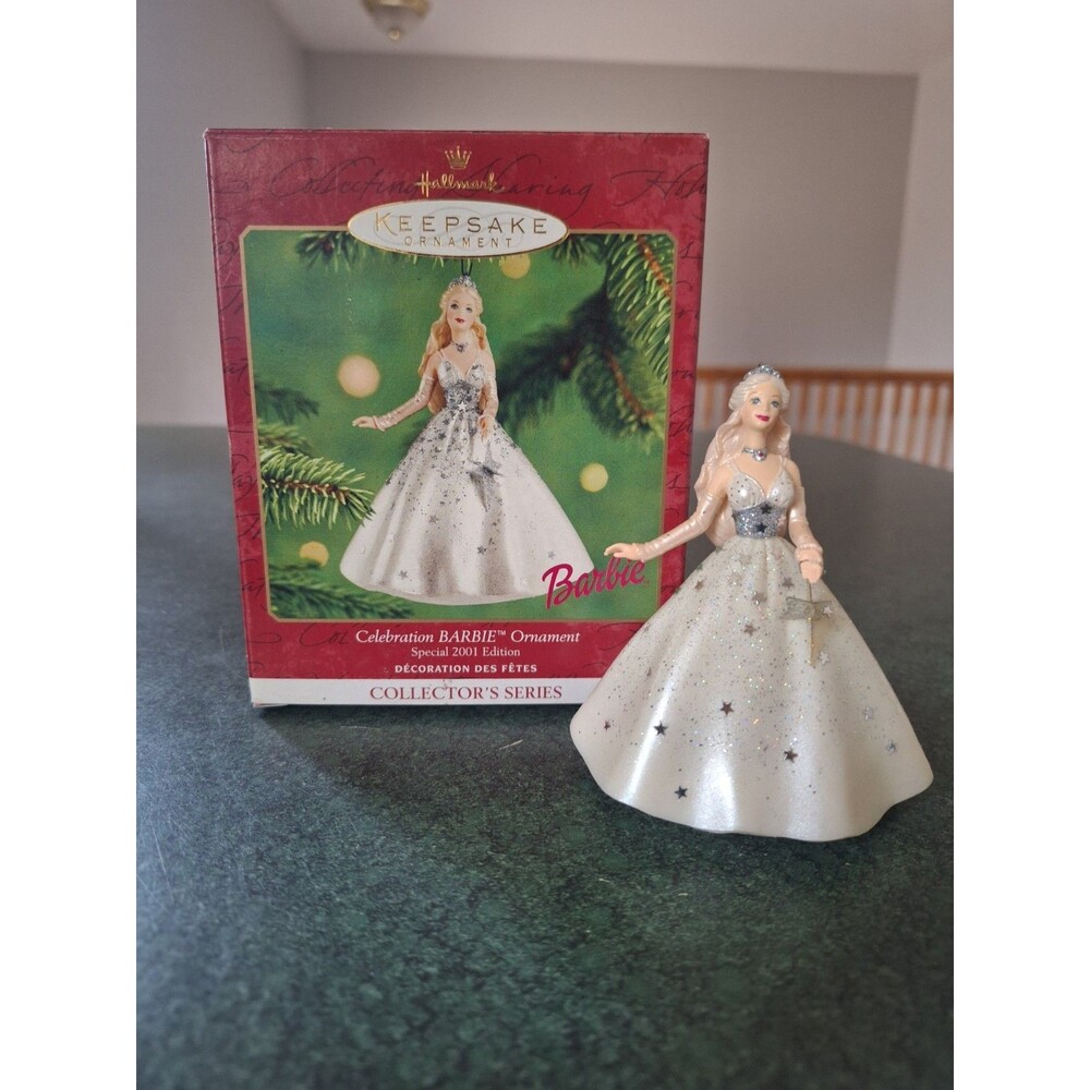 2001 Hallmark Celebration BARBIE Ornament Special Edition #2 In Series Stars